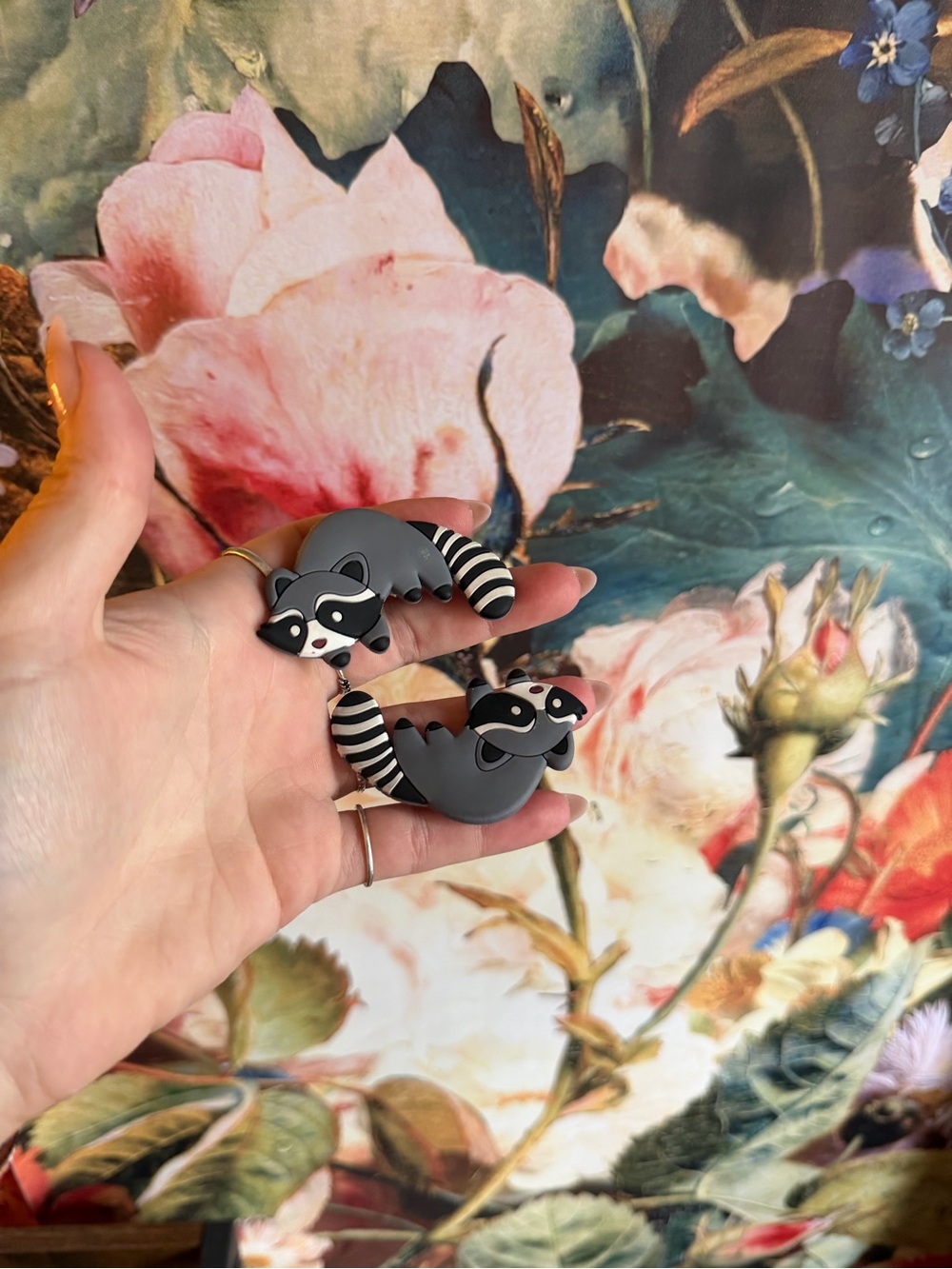 Bogg Bag raccoon charms and Pom-pom charm!